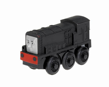 The Diesel die-cast battery-powered engine features powerful four-wheel drive, easy start button, auto shutdown feature, light, and realistic detail.  Requires one AA battery (not included).
