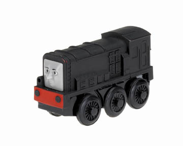 The Diesel die-cast battery-powered engine features powerful four-wheel drive, easy start button, auto shutdown feature, light, and realistic detail. Requires one AA battery (not included).